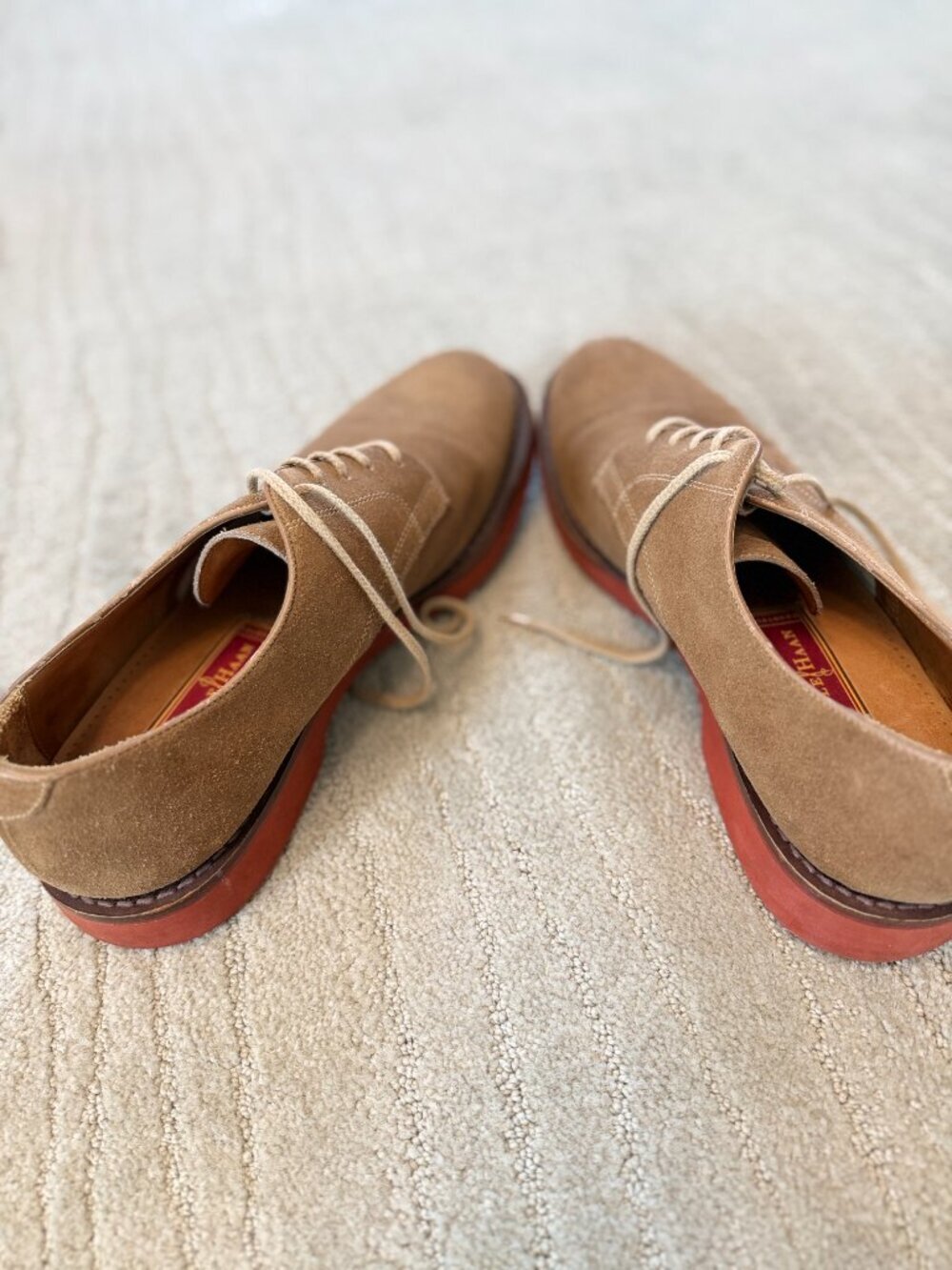 Cole Haan Country Men's Suede Brick Sole Oxford Bucks Tan - 11D - Picture 3 of 6